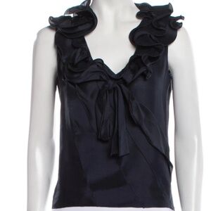 Oscar de la Renta 2011 Silk Blouse sz S/ US 4
